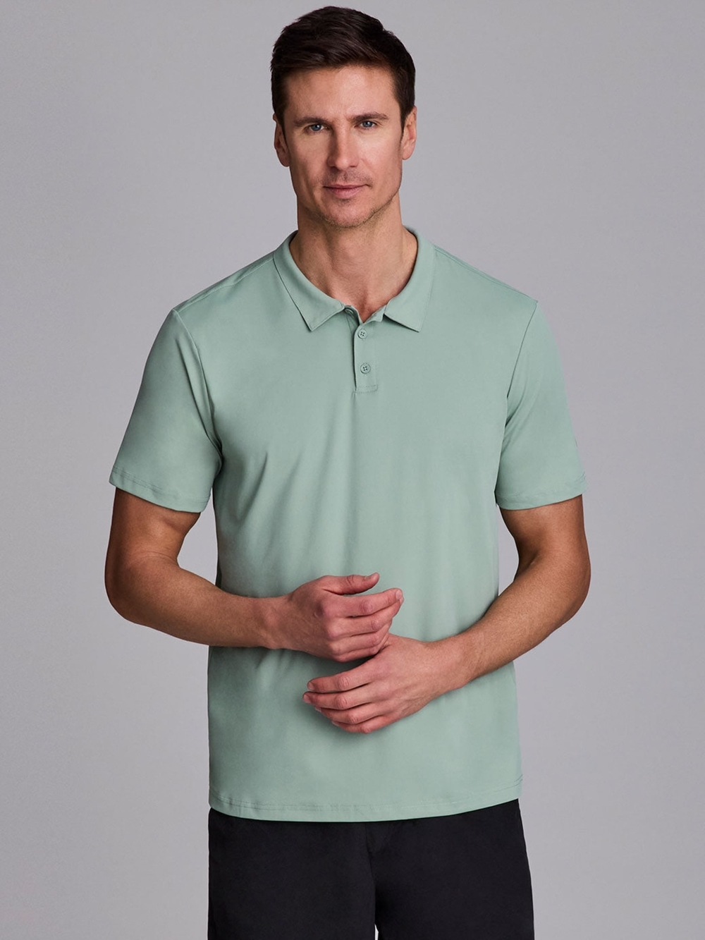 RBX Men's Sage Green Short Sleeve Polo Size Large
